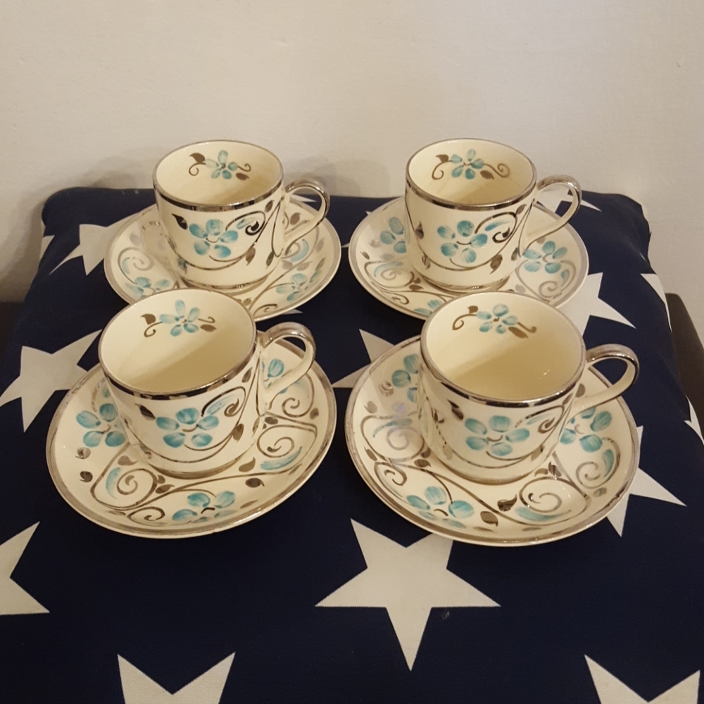 Tea Cup and Saucer Set of four